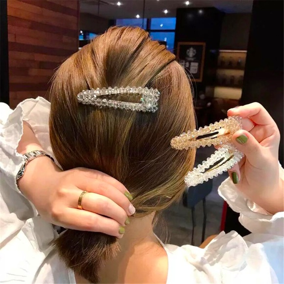 3 Piece Crystal Hair Clip Bundle - Picture 5 of 5